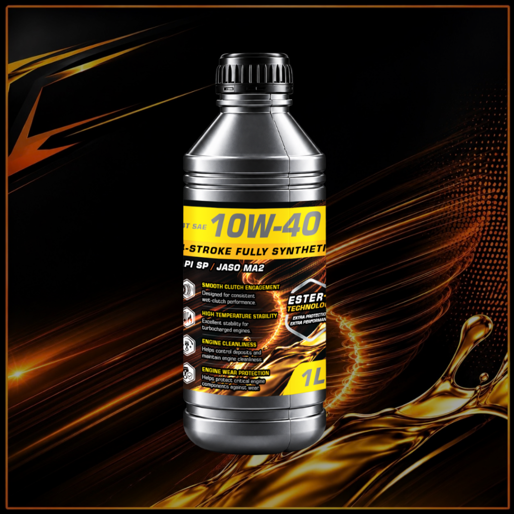 motorcycle engine oil of max power lube